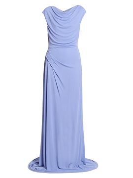 Erdem Women's Draped Jersey Cap-Sleeve Gown