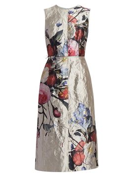 Erdem Women's Dutch Flower Paneled Cocktail Dress