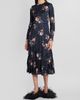 Erdem Women's Floral Crushed Satin Crewneck Midi Dress - 2