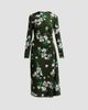 Erdem Women's Floral Ponte Long-Sleeve Midi Dress - 1