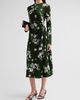 Erdem Women's Floral Ponte Long-Sleeve Midi Dress - 4