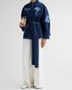 Erdem Women's Indigo Denim Floral Jacket - 4