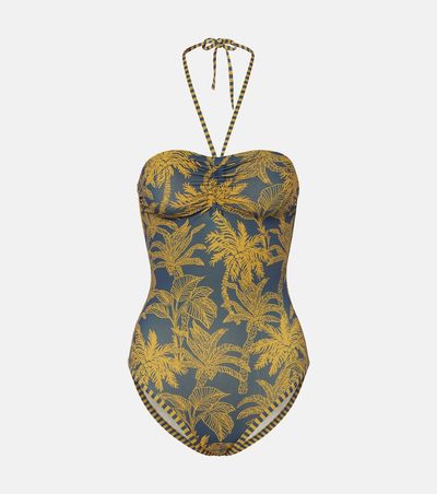 Eres Eres Ailleurs printed halterneck swimsuit