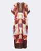 Eres Eres Berry printed silk twill kaftan - 1