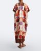 Eres Eres Berry printed silk twill kaftan - 5