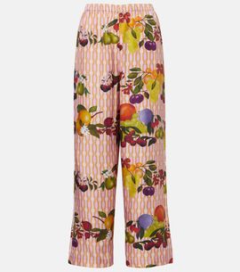 Eres Eres Cannelle silk twill wide-leg pants
