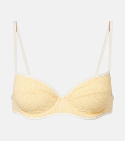 Eres Eres Coconut striped bikini top