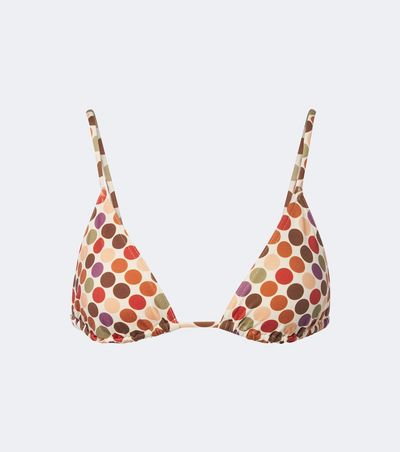 Eres Eres Colorful polka-dot bikini top