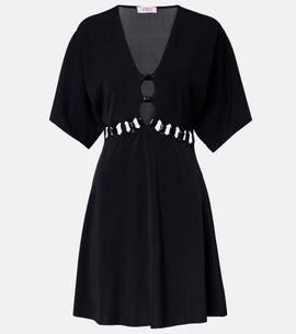 Eres Eres Connection cutout jersey minidress