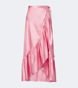 Eres Eres Conversion silk satin midi skirt