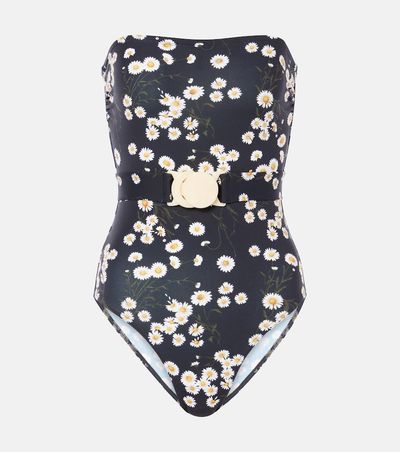 Eres Eres Courtois floral bandeau swimsuit