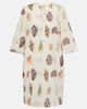 Eres Eres Creme printed coton and silk minidress - 1