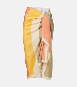 Eres Eres Croquant striped cotton and silk beach cover-up