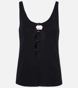 Eres Eres Curl cutout jersey top
