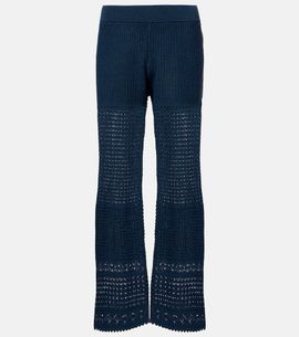 Eres Eres EmblÃ¨me open-knit straight pants
