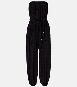 Eres Eres Evening silk and cotton jacquard jumpsuit