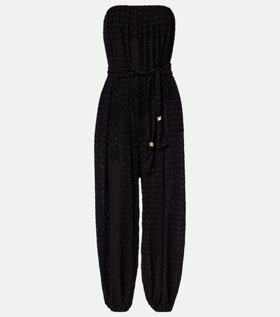 Eres Eres Evening silk and cotton jacquard jumpsuit