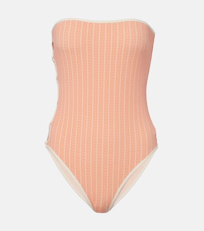 Eres Eres Golden chevron swimsuit