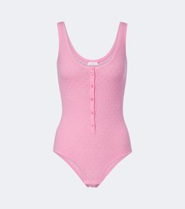 Eres Eres Gourmandise pointelle wool-blend bodysuit