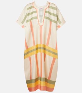 Eres Eres Ice striped silk twil kaftan