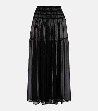 Eres Eres Irresistible silk chiffon maxi skirt