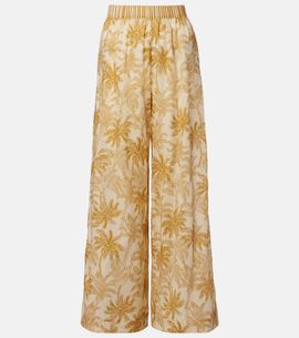Eres Eres Itinerant printed cotton wide-leg pants