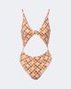 Eres Eres Nightlife cutout polka-dot swimsuit - 1