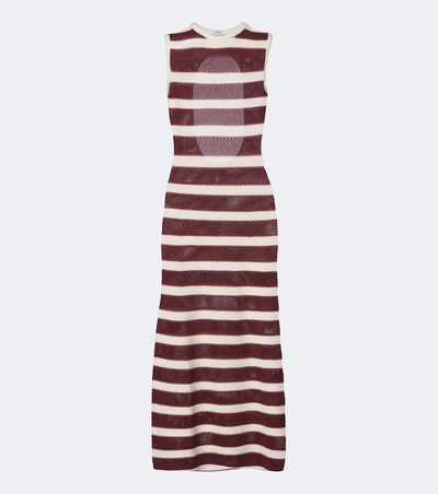 Eres Eres Régulière striped cotton-blend midi dress
