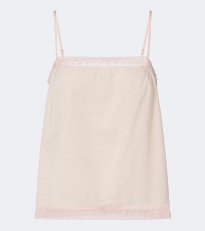 Eres Eres Sensoriel lace-trimmed cotton camisole