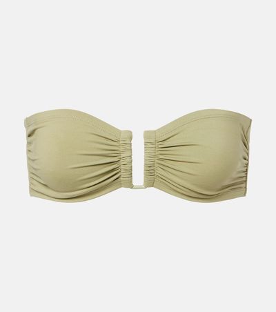 Eres Eres Show gathered bandeau bikini top