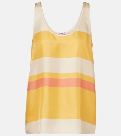 Eres Eres Sorbets striped silk twill top