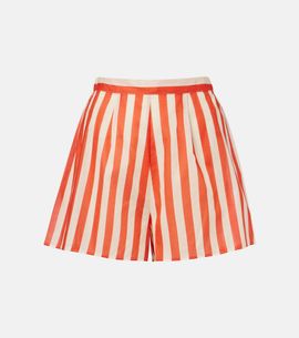 Eres Eres Twins striped cotton voile shorts