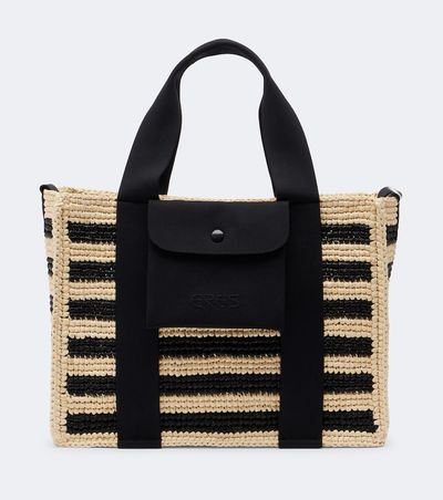 Eres Eres Voyageur Mini raffia top-handle bag