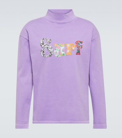 ERL ERL Appliqué cotton jersey sweatshirt