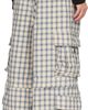 ERL ERL Beige & Blue Zip-Off Plaid Cargo Pants - 3