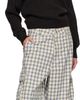 ERL ERL Beige & Blue Zip-Off Plaid Cargo Pants - 4