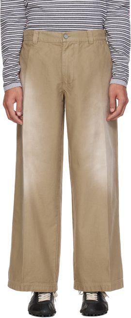 ERL ERL Beige Chino Woven Trousers