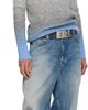 ERL ERL Black 'ERL' Large Suede Belt - 2