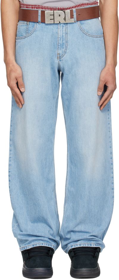 ERL ERL Blue Woven Jeans