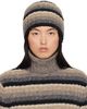 ERL ERL Brown & Black Striped Beanie - 1