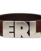 ERL ERL Brown 'ERL' Large Leather Belt - 1