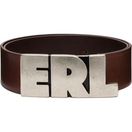 ERL ERL Brown 'ERL' Large Leather Belt