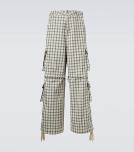 ERL ERL Checked cotton cargo pants