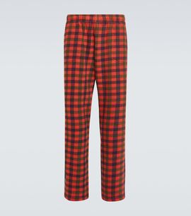 ERL ERL Checked cotton straight pants