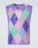 ERL ERL Checked mohair-blend sweater vest - 1
