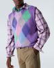 ERL ERL Checked mohair-blend sweater vest - 5