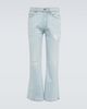 ERL ERL Distressed mid-rise flared jeans - 1