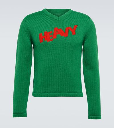 ERL ERL Embroidered wool-blend sweater