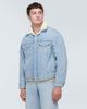 ERL ERL Faux fur-trimmed denim jacket - 3
