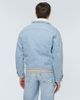 ERL ERL Faux fur-trimmed denim jacket - 4
